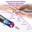 SnnyNyx Cordless Electric Nail Drill 35000 RPM, Professional Portable Nail File for Acrylic Nails & Gel Polish Removal, Low Vibration & Heat E-file with 11 Drill Bits, Salon-Quality Manicure Pedicure Kit (Matte Gray) 🍁 All In One Marketplace Canada