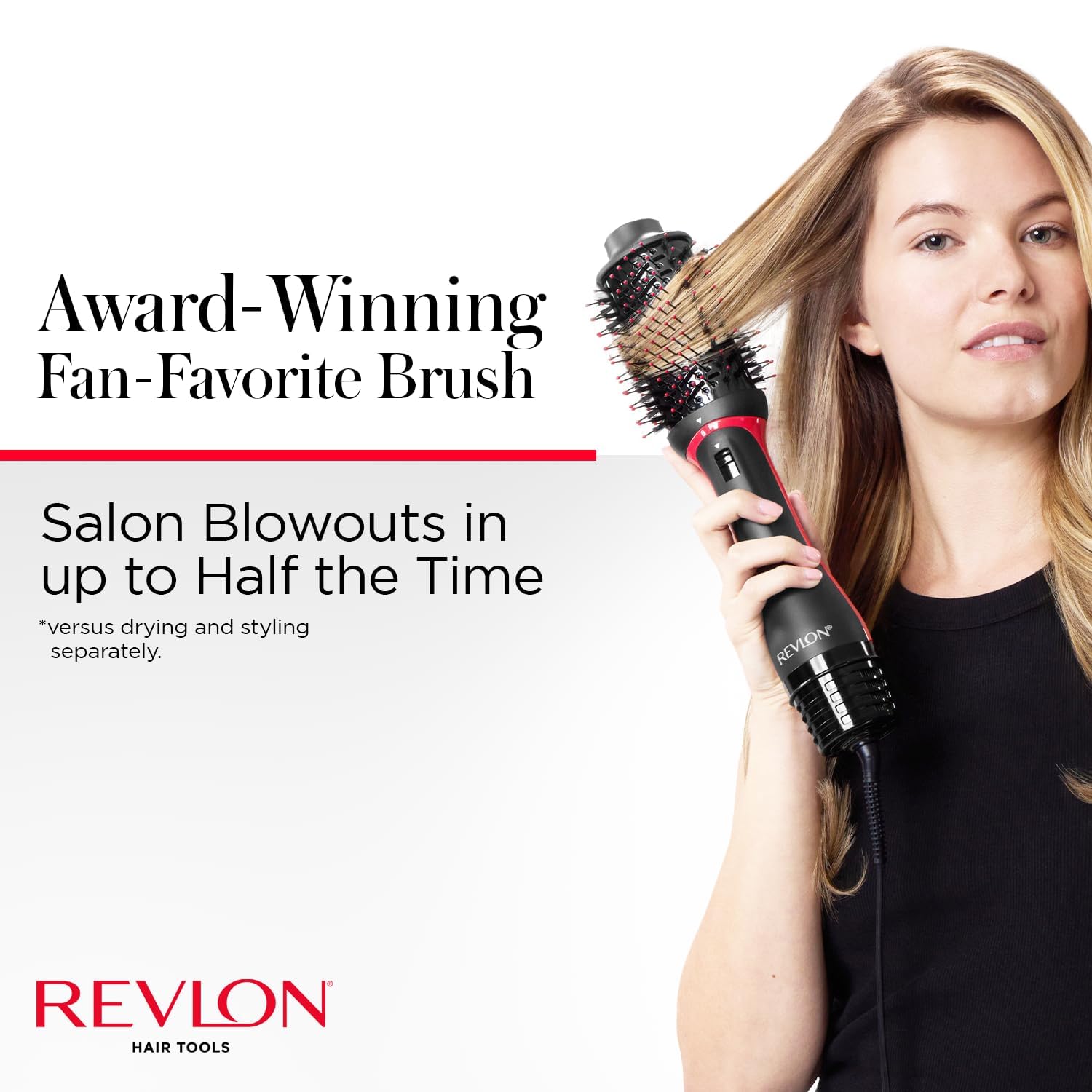 Revlon RVDR5298F One-Step Volumizer PLUS, Tourmaline Ionic Technology, Ionic Hair Dryer, Hot Air Brush, Less Frizz, 4 Heat/Speed Settings, Travel Friendly, Black 🍁 All In One Marketplace Canada