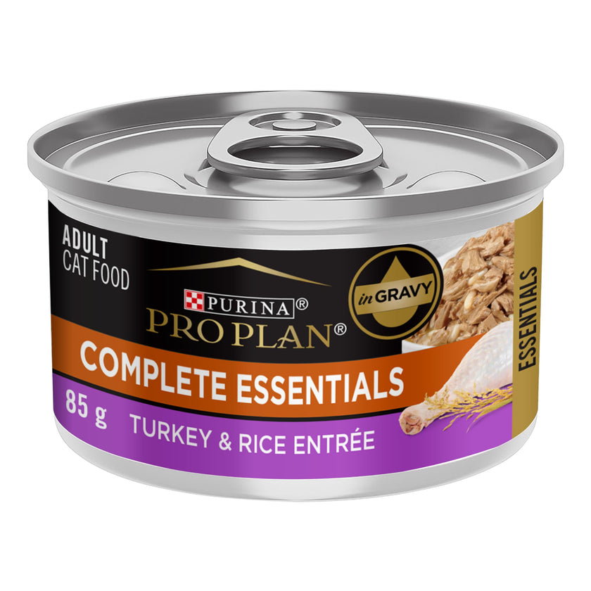Purina Pro Plan Wet Cat Food, Complete Essentials Turkey & Rice Entrée - 85 g (24 Pack) 🍁 All In One Marketplace Canada