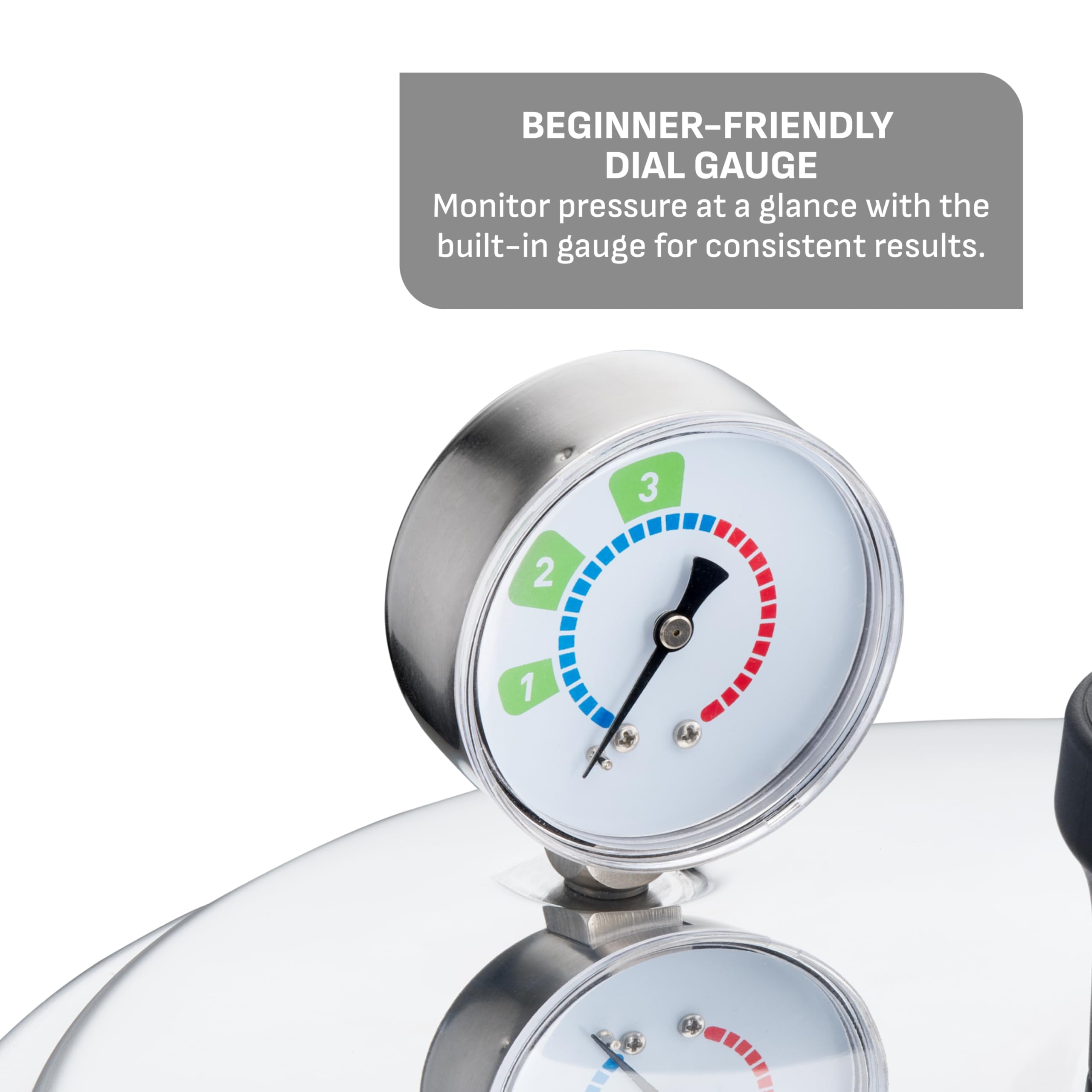 T-fal 22-Quart Aluminum Pressure Canner, 3 PSI Settings, Includes Racks & Guide, Large Capacity, Pressure & Water Bath for Vegetables, Meats, Seafood & Fruits, Silver 🍁 All In One Marketplace Canada