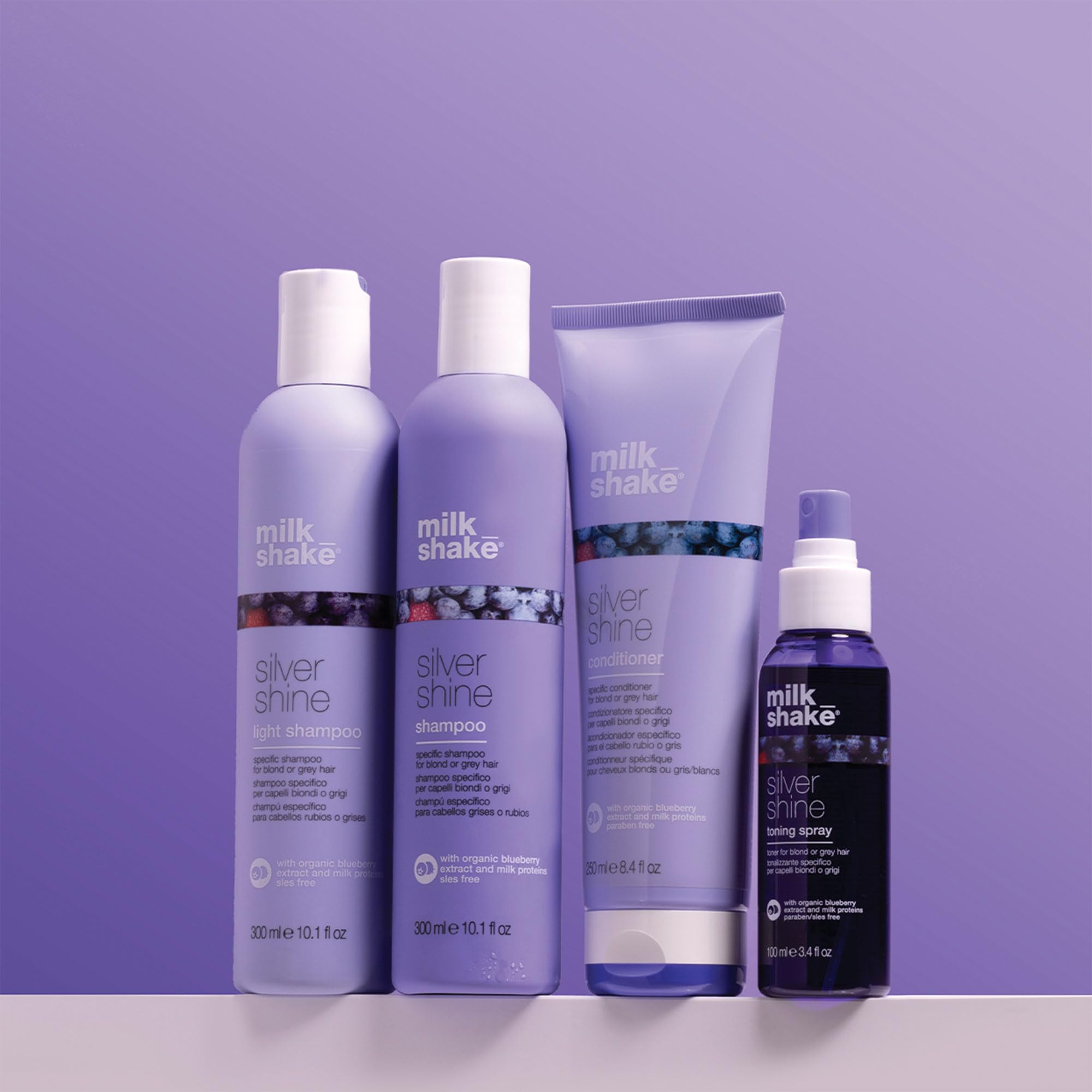 milk_shake Silver Shine Purple Shampoo for Blonde Hair - Blonde Toner for Brassy Hair 100% SLES-Free | 10.1 Fl Oz (300 ml) 🍁 All In One Marketplace Canada