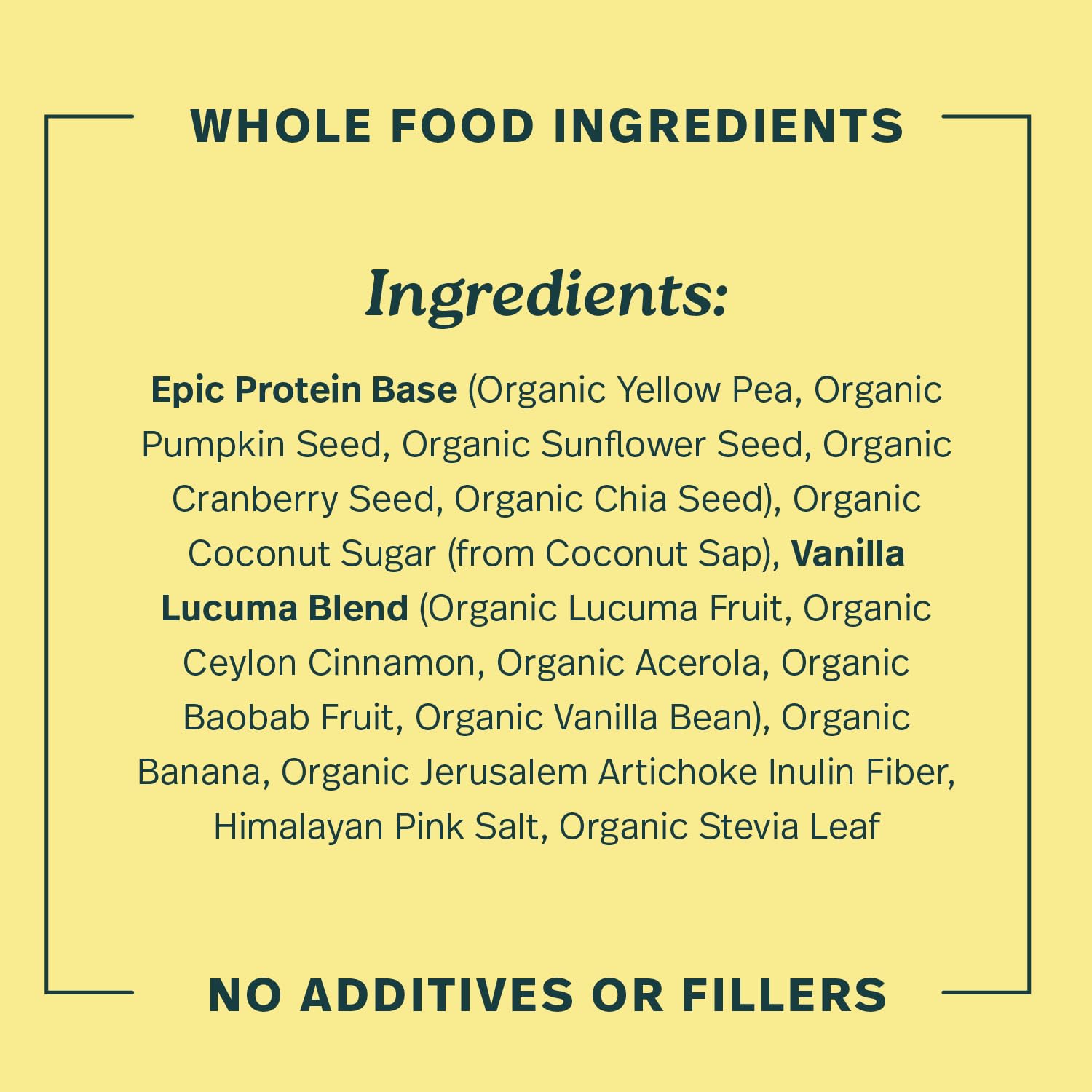 Sprout Living Epic Protein Powder, Vanilla Lucuma Flavor, Organic Plant Protein, Gluten Free, No Additives, 19 Grams Clean Vegan Protein (1 pound,13 servings) 🍁 All In One Marketplace Canada