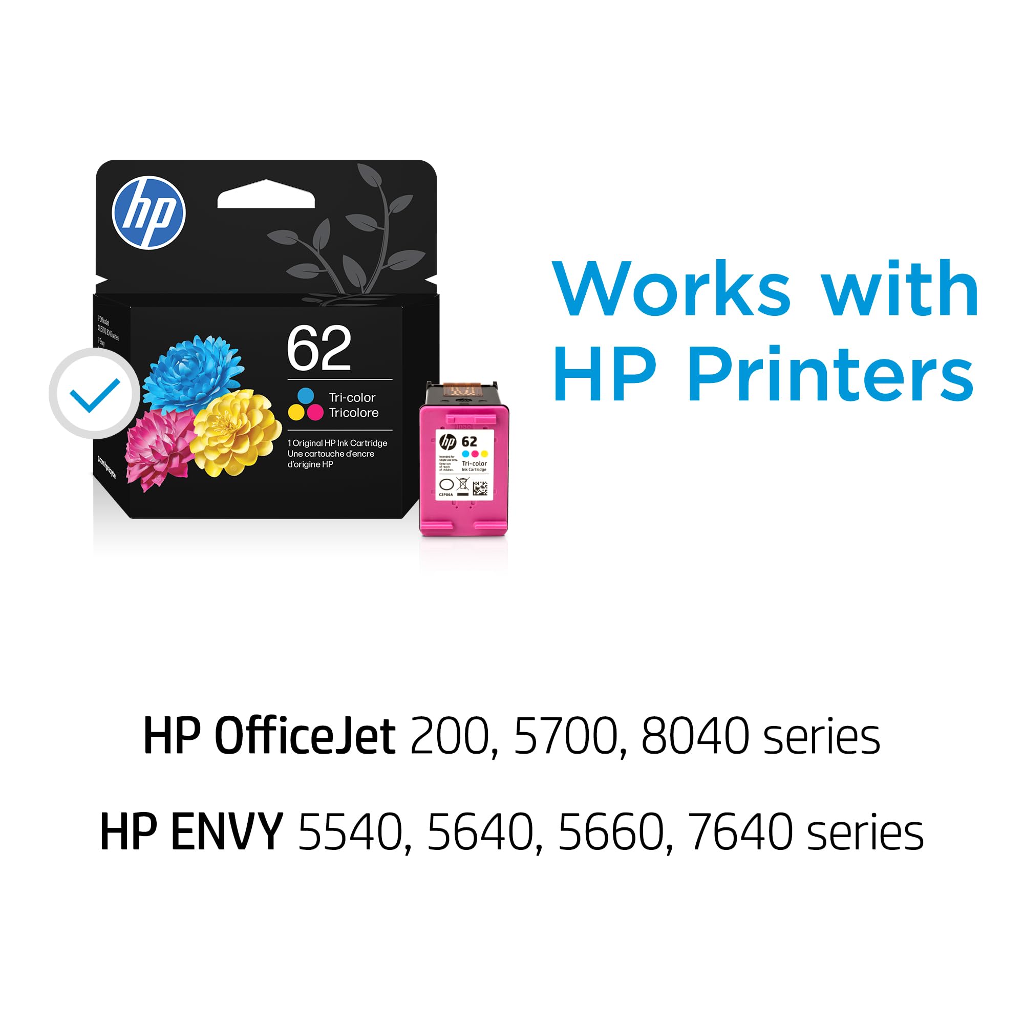 HP 62 C2P06AN#140 Original Ink Cartridge, Tri-Color 🍁 All In One Marketplace Canada