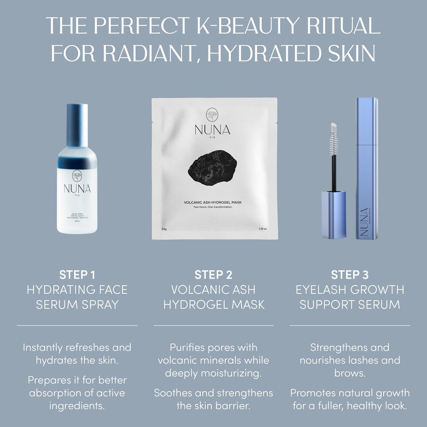 NUNA Eyelash Growth Support Serum 6ml – Eye Lash and Eyebrow Enhancing Serum for Women & Men with Biotin - Korean Multi Peptide & Natural Extracts – Promotes Fuller and Longer Lashes - 6 Month Supply 🍁 All In One Marketplace Canada