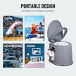 VEVOR Portable Toilet for Camping, Porta Potty with 1.3 Gal Detachable Inner Bucket & Removable Paper Holder, Commode with Dual Lids, Travel Toilet for Adults Kids Outdoor Camping Car Long Road Trips 🍁 All In One Marketplace Canada