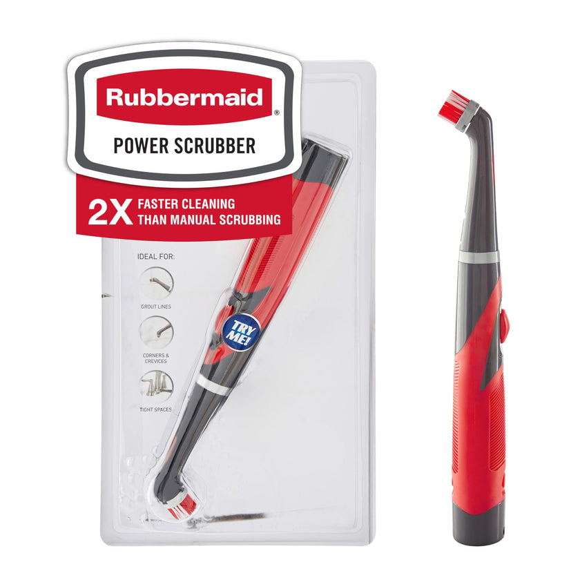 Rubbermaid Reveal Power Scrubber, Grout & Tile Bathroom Cleaner, Shower Cleaner, and Bathtub Cleaner, Multi-Purpose Scrub Brush 🍁 All In One Marketplace Canada
