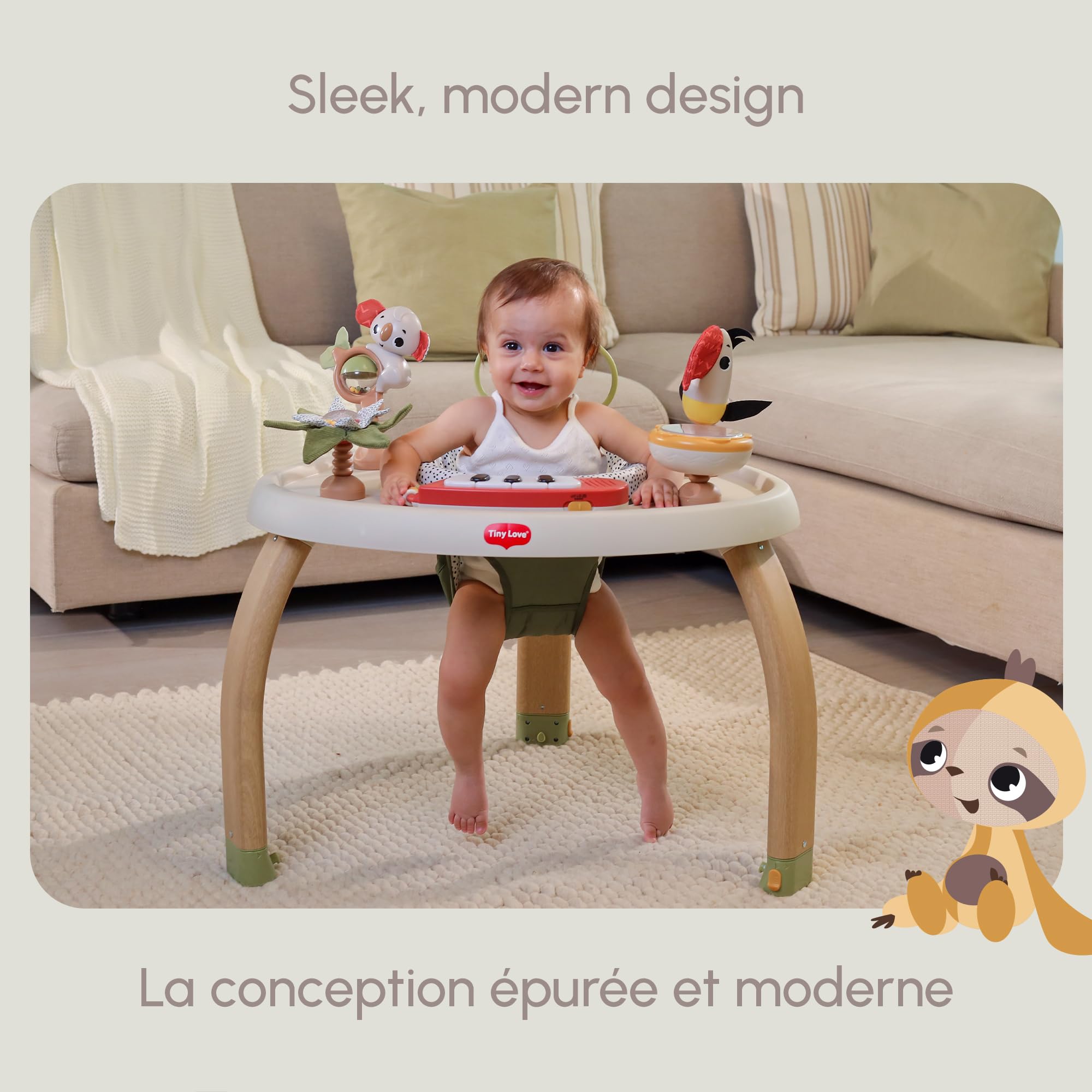 Tiny Love 5-in-1 Here I Grow Stationary Activity Center - Boho Chic 🍁 All In One Marketplace Canada