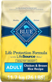 Blue Buffalo Life Protection Formula Healthy Weight Adult Dry Dog Food, Chicken & Brown Rice, Supports Immunity with Antioxidant-Rich LifeSource Bits, Promotes Lean Muscles, 11.7kg/26 lbs 🍁 All In One Marketplace Canada