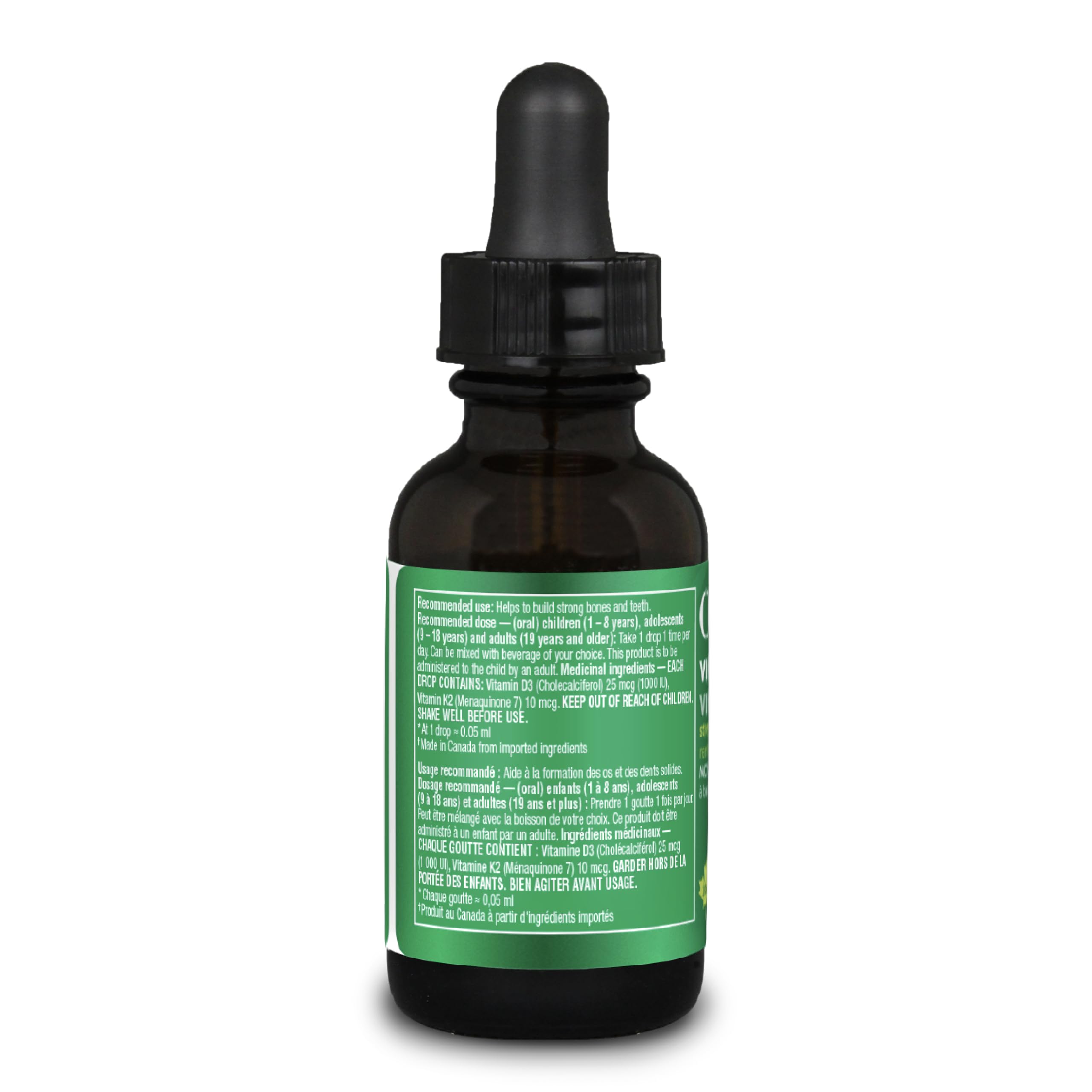 Organika Vitamin D3 + K2 (MK7) Liquid Drops 30 ml, 600-day Supply 🍁 All In One Marketplace Canada