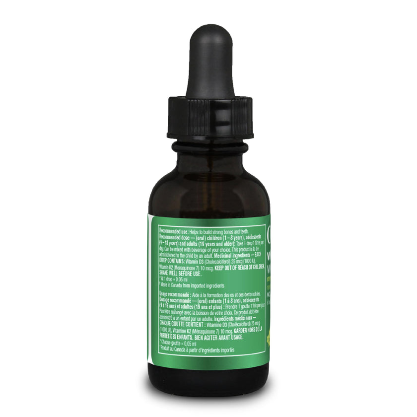 Organika Vitamin D3 + K2 (MK7) Liquid Drops 30 ml, 600-day Supply 🍁 All In One Marketplace Canada