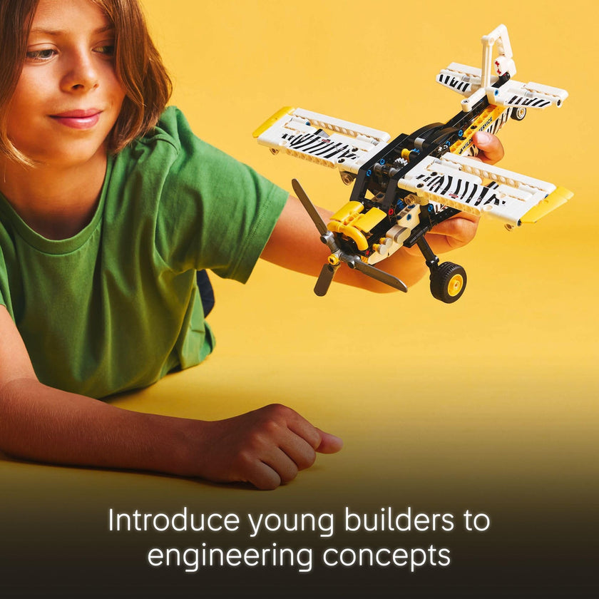 LEGO Technic Bush Plane Toy - Buildable Airplane Toy for Kids, Boys and Girls, Ages 8+ - Model Airplane Gift with Spinning Propeller, 4-Cylinder Piston Engine, and More - 42198 🍁 All In One Marketplace Canada