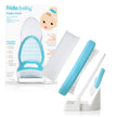 Frida Baby The 3-Step Cradle Cap System Kit & Cradle Cap Treatment, DermaFrida The FlakeFixer, Sponge, Brush, Comb and Storage Stand for Babies with Cradle Cap, White-Blue 🍁 All In One Marketplace Canada