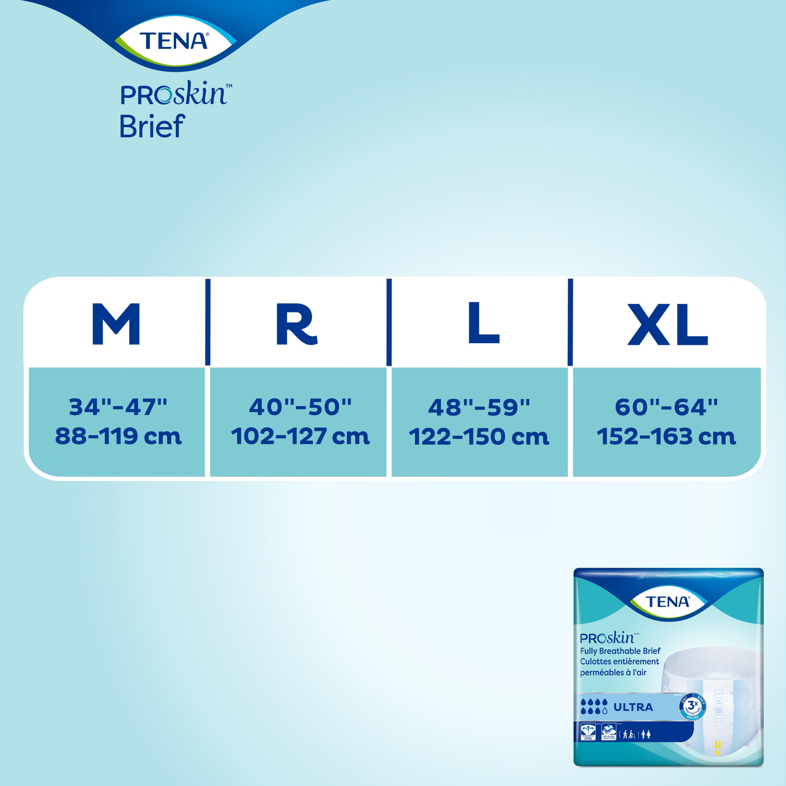 TENA Proskin Ultra Absorbency Incontinence Briefs, Unisex, Medium, 40 ct 🍁 All In One Marketplace Canada