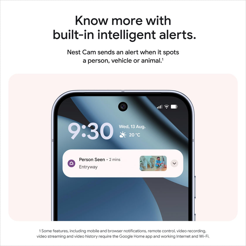 Google Nest Cam Indoor (Wired, 3rd gen) - 2K Video and Gemini 🍁 All In One Marketplace Canada