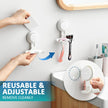 TAILI Shower Razor Holder Suction Cup, Vacuum Hanger Door Hooks for Shower Wall Towel Loofah Sponge Bathroom, Removable Waterproof, White, 2 Pack 🍁 All In One Marketplace Canada