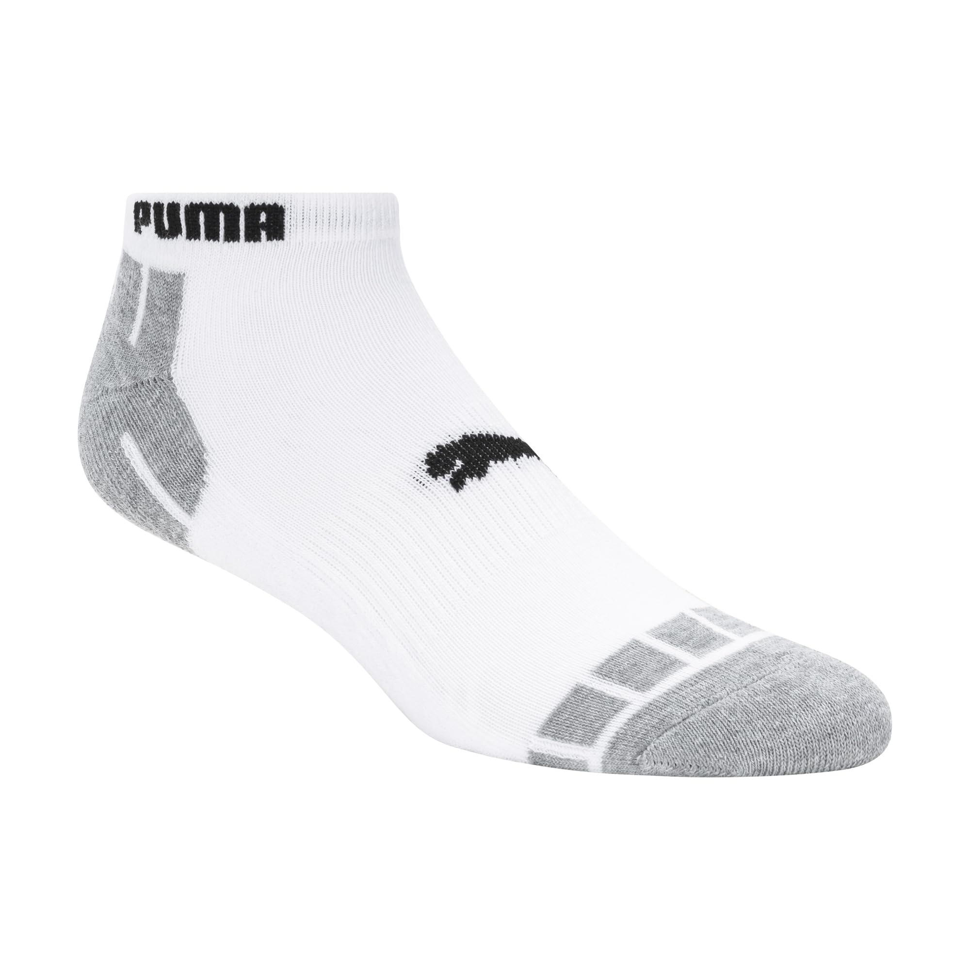 PUMA Men's 8 Pack Low Cut Socks, White/Black, 10-13 🍁 All In One Marketplace Canada