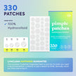 LivaClean 330 CT Pimple Patches for Face w/Hydrocolloid Only | Ideal for Sensitive Skin - Four Sizes - Pimple Patch, Hydrocolloid Patch, Acne Patches for Face 🍁 All In One Marketplace Canada