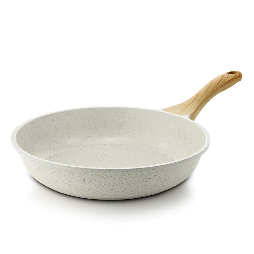 SENSARTE Nonstick Ceramic Frying Pan Skillet, 9.5 Inch Omelet Pan, Healthy Non Toxic Chef Pan, Induction Compatible Egg Pan with Heat Resistant Handle, PFAS-Free 🍁 All In One Marketplace Canada