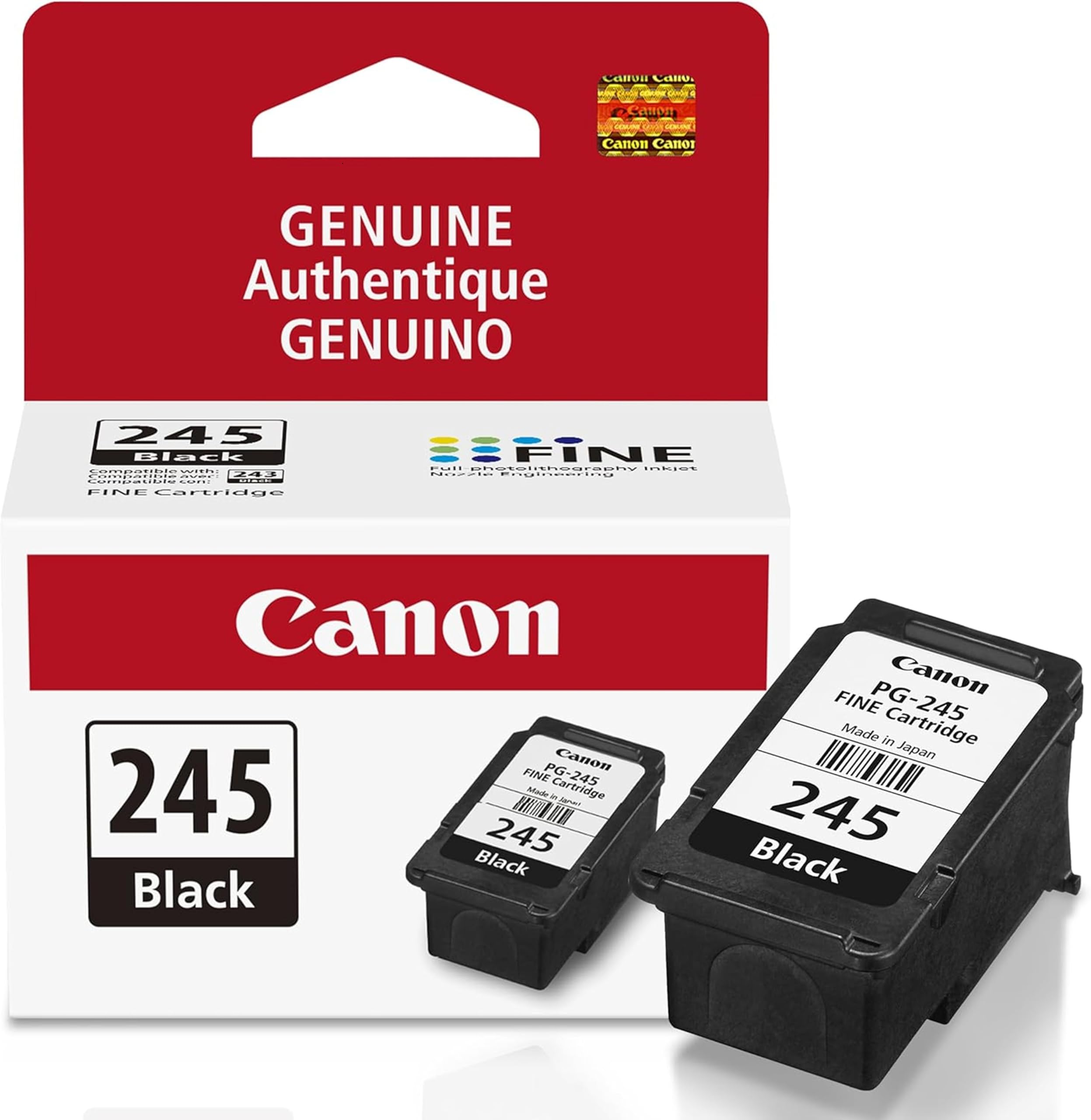 Canon Genuine Ink Cartridges PG-245 Black (1 Count), Canon Printer Ink for PIXMA TR4520 / TS3120 / TS3220 Series Printers – Original Canon Ink for Crisp, Sharp Text 🍁 All In One Marketplace Canada