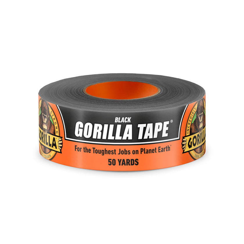Gorilla Tape, Duct Tape, Utility Tape, Triple Layer Strength, Indoor & Outdoor, Weather Resistant Shell, 1.88 in x 50 yd, Black, (Pack of 1) 🍁 All In One Marketplace Canada