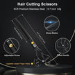 CIICII Hair Cutting Scissors Shears Kit, Professional Barber Haircut Scissors Set (6.7 Inch Hair Beard Hairdressing Trimming Haircutting Thinning Shears) for Men Women Hairdresser Home Salon (Black) 🍁 All In One Marketplace Canada