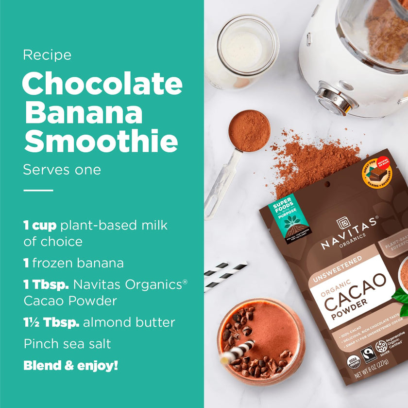 Navitas Organics Cacao Powder, 8oz. Pouch(packaging may vary) 🍁 All In One Marketplace Canada