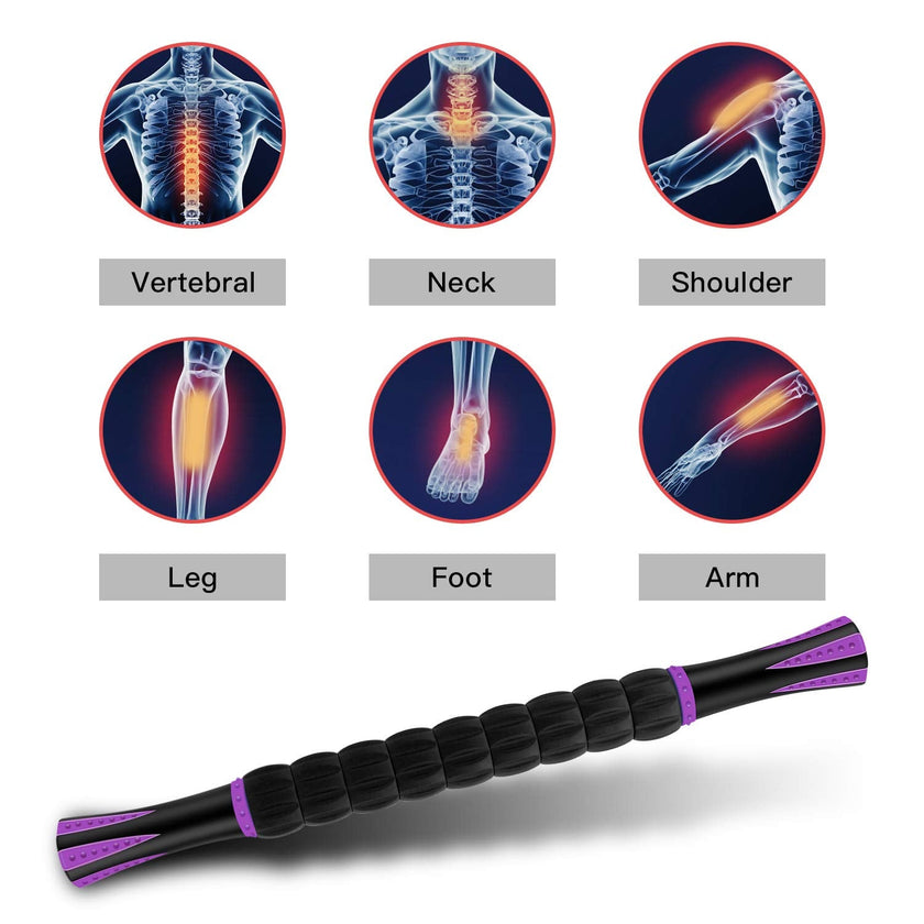 Muscle Roller, Massage Roller Stick for Athletes, Help Reducing Muscle Soreness Cramping Tightness Leg Arms Back Calves Muscle Massager(Purple) 🍁 All In One Marketplace Canada