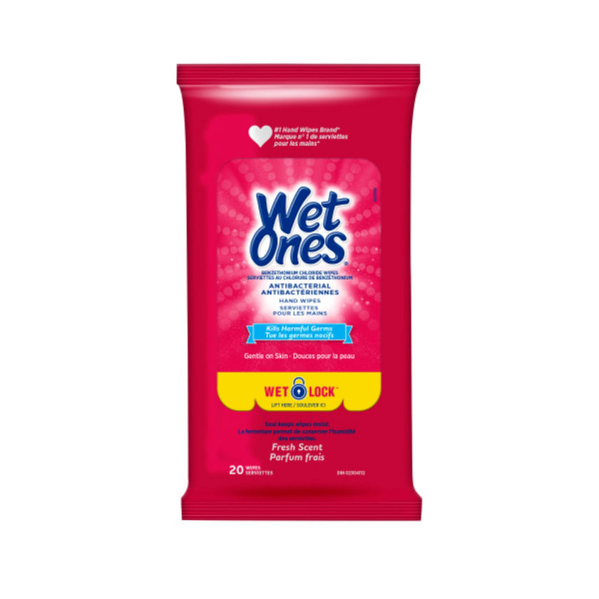 Wet Ones Antibacterial Hand Wipes, Fresh Scent, Wet Wipes, 20 Count (Pack of 10) 🍁 All In One Marketplace Canada