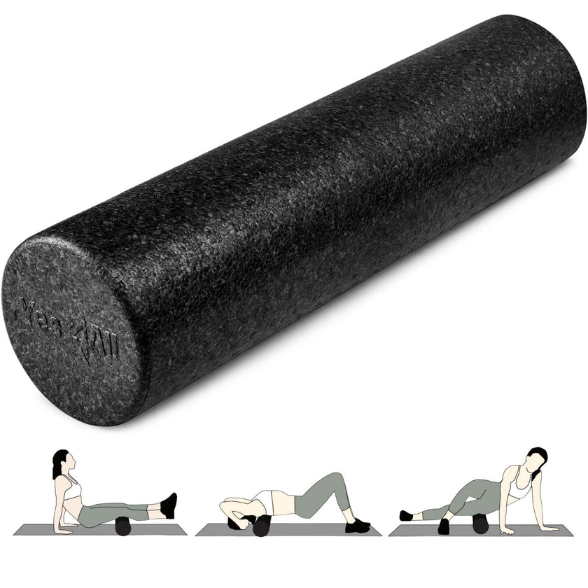 Yes4All High-Density EPP Round Back Roller Foam, Foam Roller for Yoga, Pilates & Stretching - 12, 18, 24, 36 inch 🍁 All In One Marketplace Canada