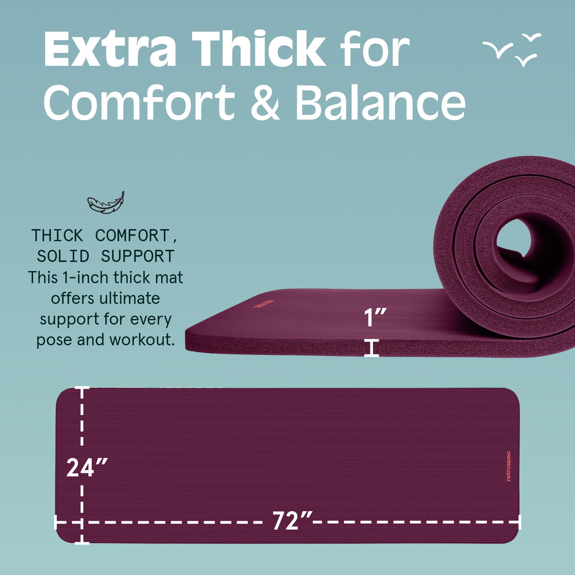 Retrospec Solana Yoga Mat 1