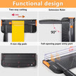 WORKLION Paper Cutter - A4 Paper Craft Cutter with Security Blade for Cut Gift Card, Coupon, Label, Cardstock, Photo, 12 inch Black Office Paper Trimmer 🍁 All In One Marketplace Canada