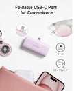 Anker Nano Power Bank with Built-in Foldable USB-C Connector, 5,000mAh Portable Charger 22.5W, for iPhone 15/15 Plus/15 Pro/15 Pro Max, Samsung S22/23 Series, Huawei, iPad Pro/Air, AirPods, and More 🍁 All In One Marketplace Canada