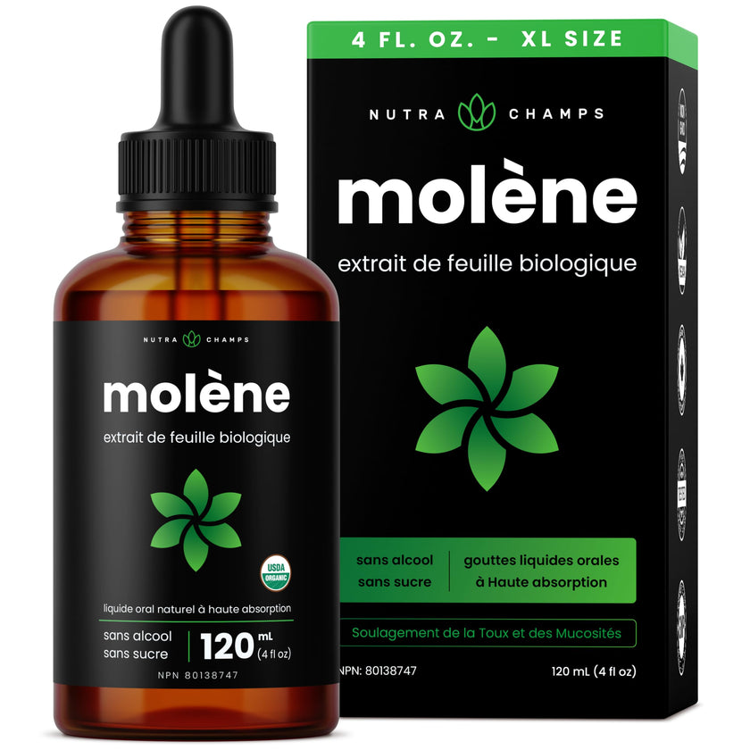 Organic Mullein Leaf Extract for Lungs - 4 Fl Oz - Herbal Tincture for Lung Cleanse & Flush - Natural Mullein Tea Alternative - Mullein Supplement Drops for Lungs - 1,000mg Equivalent Per Serving 🍁 All In One Marketplace Canada