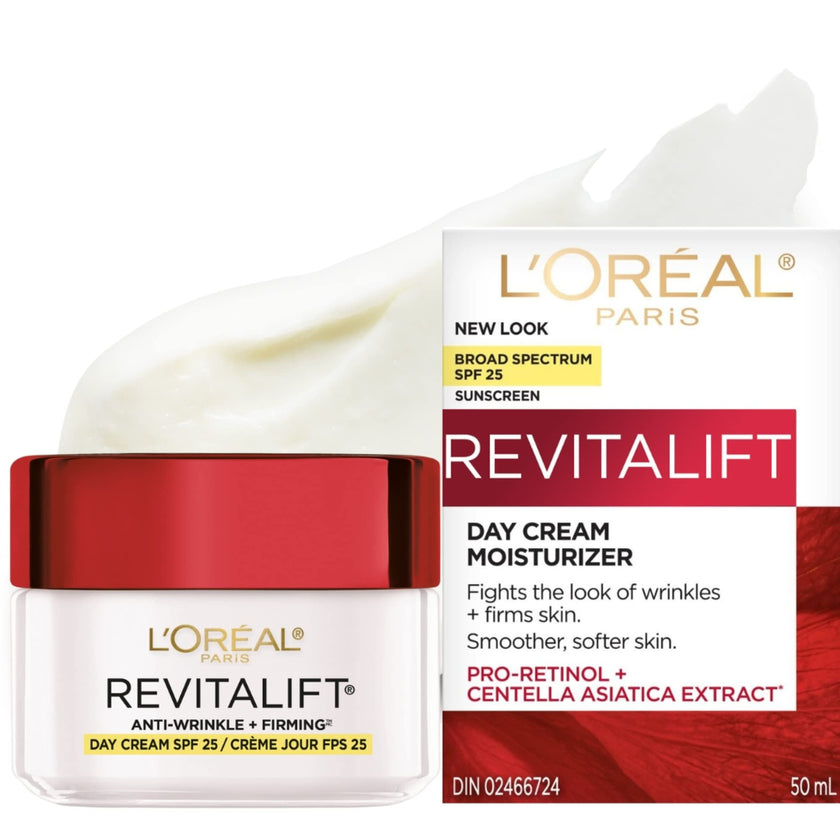 L'Oréal Paris SPF Moisturizer for Face with Pro-Retinol & Centella, Face Moisturizer Fights the Look of Wrinkles, Moisturizer to Firm Skin & Target the Signs of Aging, Revitalift, 50ml 🍁 All In One Marketplace Canada