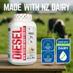 PERFECT SPORTS Diesel New Zealand Whey Isolate Protein Powder | 27g Grass Fed Protein, Zero Carbs & Fat | Keto Friendly, Naturally Flavoured, Gluten Free | 2LB (French Vanilla) 🍁 All In One Marketplace Canada
