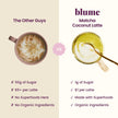 Blume Matcha Coconut Superfood Latte – Organic Matcha Green Tea from Shizuoka Japan, Moringa Leaf & Coconut Milk Latte Mix, Caffeine & L-Theanine for Energy & Focus, Zero Sugar, Vegan - 25 Servings 🍁 All In One Marketplace Canada