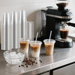 Joyeux 100 Pack 16 oz Clear Plastic Cups with Lids and Straws - Disposable Iced Coffee Cups for Matcha, Milkshakes, Smoothies and to go Drinks 🍁 All In One Marketplace Canada