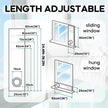 LOVIGA Window Seal for Portable Air Conditioner, 100% Sealing Effect AC Window Seal Vent Kit for Portable Air Conditioner Tumbler Dryer, 25x62~92cm Length Adjustable Waterproof 🍁 All In One Marketplace Canada