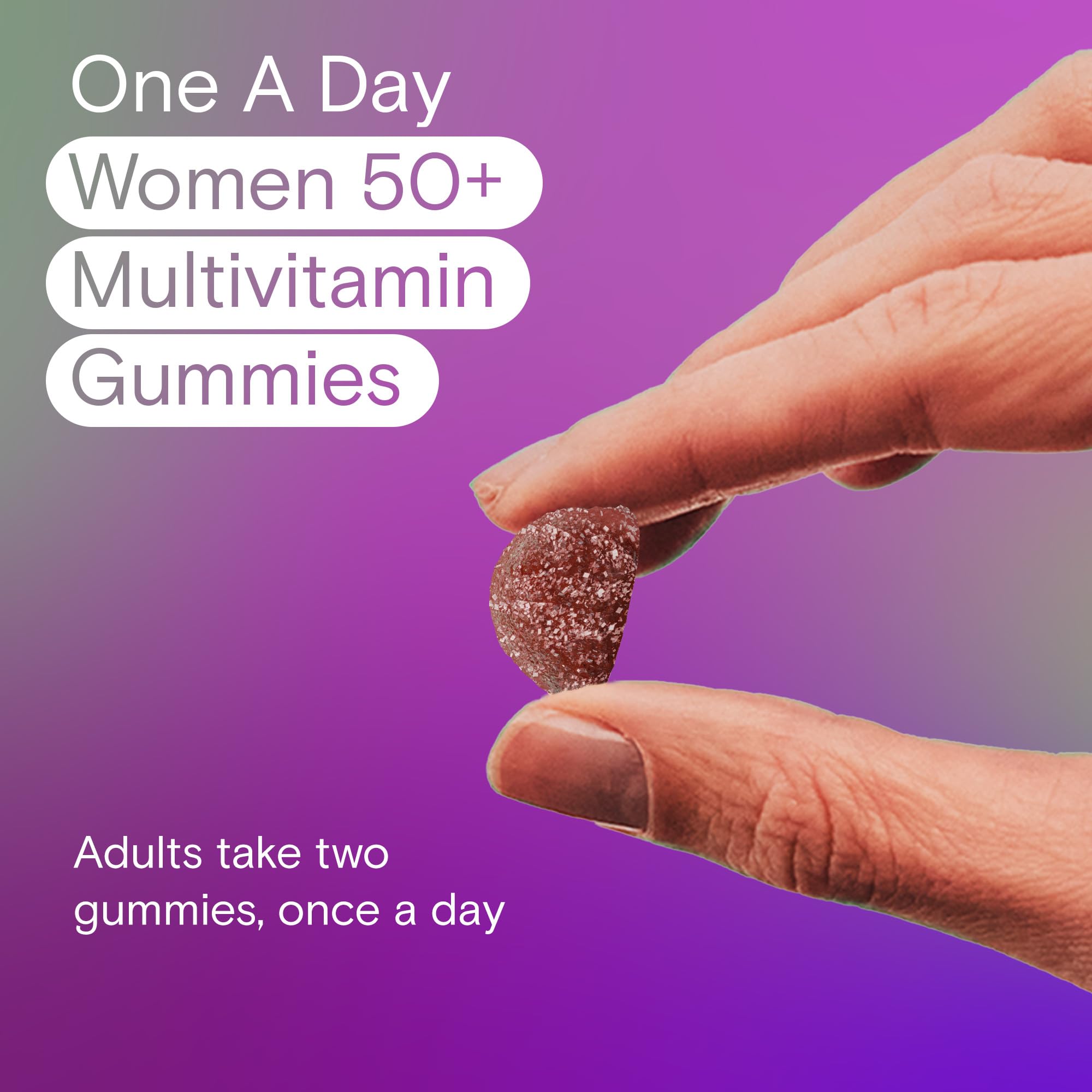 One A Day Women 50 Plus Multivitamin Gummies- Advanced Multivitamin Gummy with Brain Function & Immunity Support, Formulated with Vitamins & Minerals for Women 50+, 130 Gummies 🍁 All In One Marketplace Canada