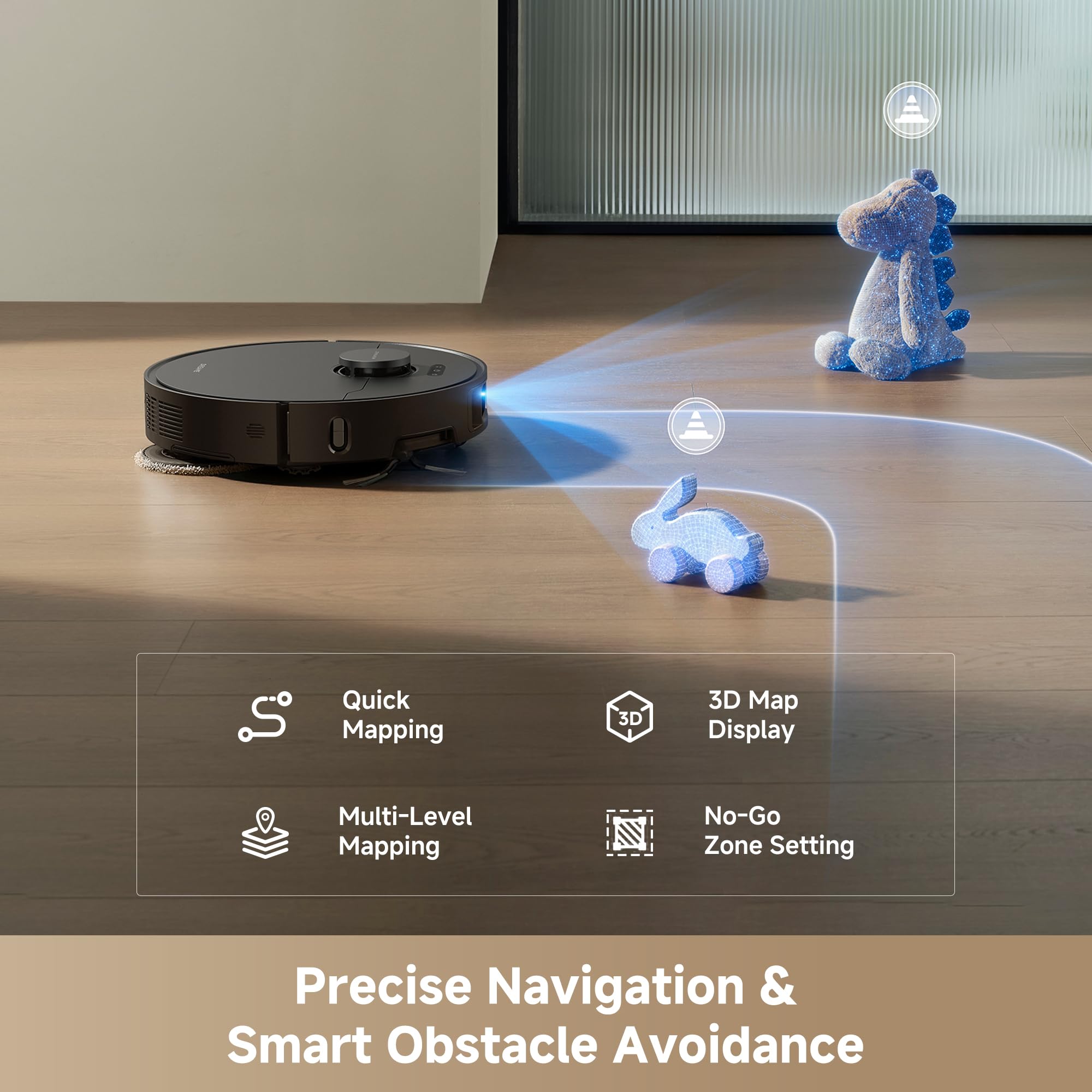 DREAME L40 Ultra Gen 2 Robot Vacuum and Mop with 25,000Pa Suction, Extendable Side Brush and Mop, All-in-One Self-Emptying & Cleaning Dock, Voice & App Control, Black 🍁 All In One Marketplace Canada