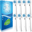 8 Pack Replacement Toothbrush Heads Compatible with Oral B iO, Brush Heads for Oral-B iO 2/3/4/5/6/7/8/9/10/7G Series, with Covers, White 🍁 All In One Marketplace Canada