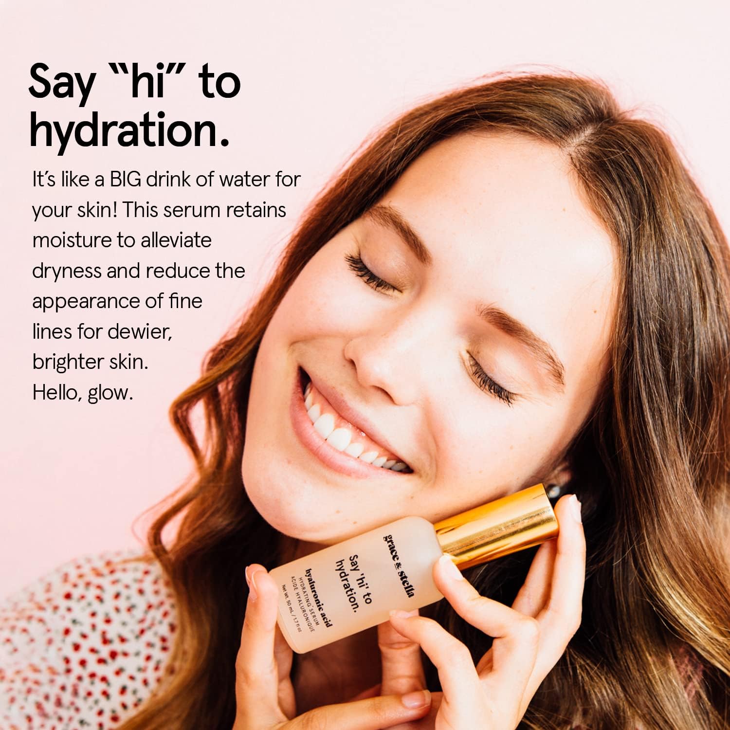 grace & stella Award Winning Hyaluronic Acid Serum for Face (50ml) Hydrating Hyaluronic Acid - Acide Hyaluronique Face - Anti Aging Serum to Hydrate, Remove Fine Lines, Wrinkles, Boost Collagen 🍁 All In One Marketplace Canada