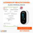 LOOKEE A320 Premium Pulse Oximeter Finger Heart Rate Oxygen Monitor | Proudly Canadian | SpO2 Blood Oxygen Level | Medical Accuracy, Alarm & PI | OLED Display | Batteries & Lanyard 🍁 All In One Marketplace Canada