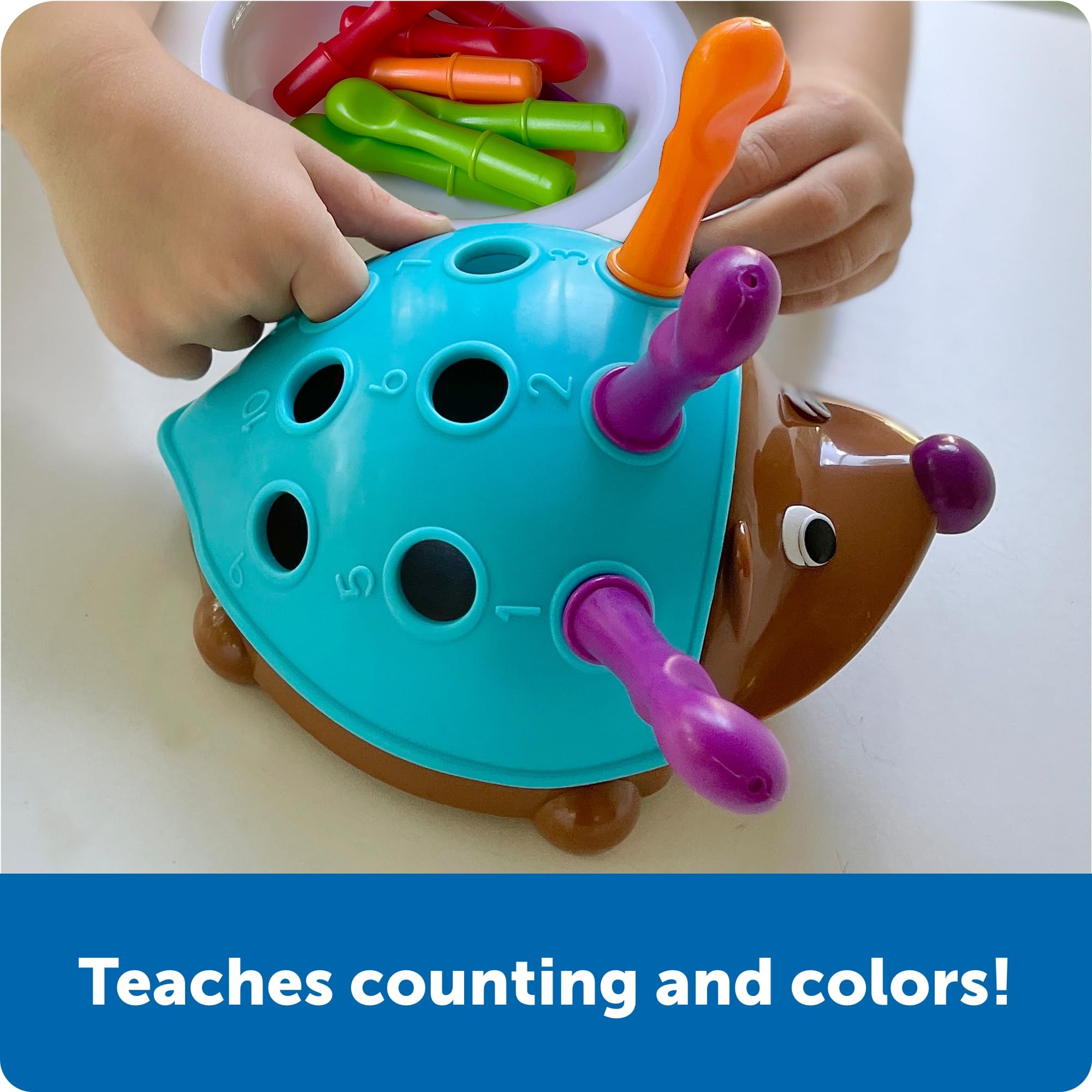 Learning Resources Spike The Fine Motor Hedgehog - Toddler Montessori Toys, Stacking Shape, Gifts for Boys and Girls, Sorting and Matching Skill Activities, Educational Games, Kindergarten 🍁 All In One Marketplace Canada