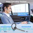 New bee Bluetooth Headset V5.1, 72H Talktime Wireless Bluetooth Earpiece for Cellphone with 500mah Charging Case Dual Mic Noise Cancelling Hands-Free Earphones for Office Driver Calls 🍁 All In One Marketplace Canada