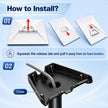 Gen 3 Mount for Starlink, 360° Adjustable Standard 4/4X Dish Wall Mount with Aluminum Adapter, Rust-Resistant Roof and Eave Mounting Kit for Outdoor Use 🍁 All In One Marketplace Canada