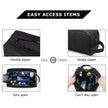 BAGSMART Toiletry Bag for Men, Travel Toiletry Organizer Dopp Kit Water-resistant Shaving Bag for Toiletries Accessories, Door Room Essentials, Black-medium 🍁 All In One Marketplace Canada
