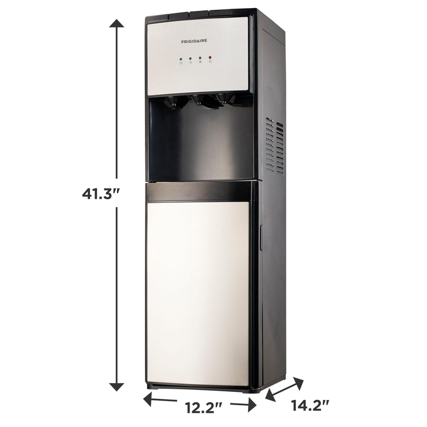 Frigidaire, 5 Gallon Bottom Loading Hot and Cold Water Dispenser, Stainless Steel 🍁 All In One Marketplace Canada