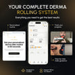 Derma Microneedling Roller - 1.5mm Titanium Needles - Designed in Canada - for Men and Women - Storage Case Included (Matte Black) 🍁 All In One Marketplace Canada