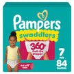 Pampers Diapers - Swaddlers 360 - Size 7, up to 100% Leakproof Comfy Dry Fit, EZ Off Tabs Designed for Easy Changes, Pull On Diaper, 84 Count 🍁 All In One Marketplace Canada